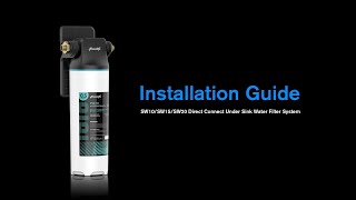 Frizzlife SW10/SW15/SW20 Direct Connect Under Sink Water Filters Installation Guide