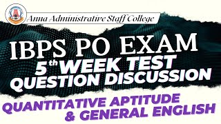 Week Test - 5 | English & Aptitude | Question Discussion | Ms. K.R.Saranya & Mr. Ramesh