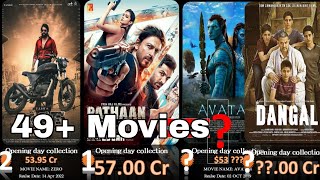 TOP OPENING DAY MOVIES IN INDIA | Highest Opening Day Grossers In Indian Cinema