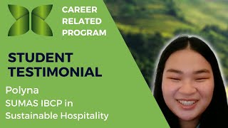 Testimonial - Career-related Studies with Polynya - Sustainable Hospitality 📚👩🏻‍🎓