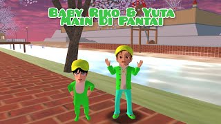 Baby Riko & Yuta Main Di Pantai | Drama Sakura School Simulator