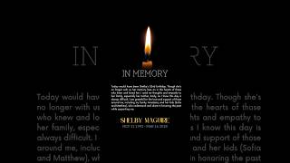 Remembering Shelby on what would have been her 32nd birthday. 🕯#RIP #suicideawareness