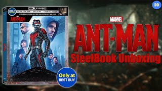 Ant-Man Best Buy Exclusive 4K Ultra HD Blu-ray SteelBook Unboxing