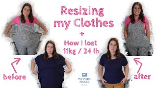 ALTERING LARGE CLOTHES AFTER WEIGHT LOSS | Lose Weight New Years Resolution 2023