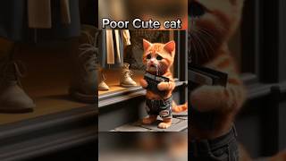 Very poor cute cat emotional short story #shorts #cutecat