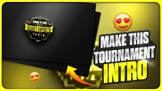 😍Make This Tournament Intro On Android || how to make free fire tournament intro  #TournamentIntro