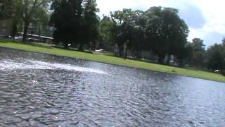 Esox without rear sponson, doing a 3 1/2 barrel roll