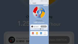 PocketFi mine $SWITCH tokens for free