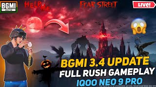 BGMI 3.4 UPDATE IS HERE 🤯🔥 I PUBG 3.4  UPDATE | IQOO NEO 9 PRO RUSH GAMEPLAY 🔥 #120fps#pubg