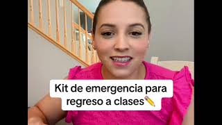 Regreso a clases 2023 en Estados Unidos Kit de emergencia para los niños llevar a la escuela