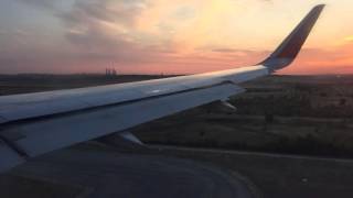 Landing Madrid - Barajas - Ibéria - Nice Sunset