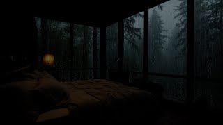 Rain Sounds in the Dark Bedroom for Deep, Restful Sleep - Rain on Window for Beat Insomnia, Relax