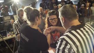 Ottawa Open 2022 Womans SuperHeavies Armwrestling Jocelyn vs Alma