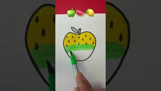 🍏🍉🍋Satisfying art #viral #shorts #art