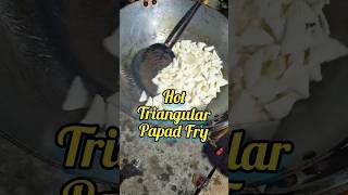 Garam garam triangular papad #youtubeshorts #foodie