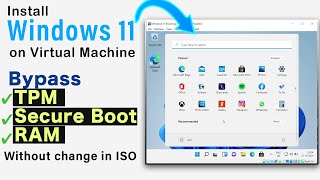 Windows 11 on Virtual Machine without minimum requirements [Hindi]
