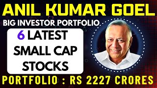 6 Latest Anil Kumar Goel Portfolio Stocks 2024 | Anil Kumar Goel Best Small Cap and Nano Cap Stocks