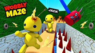 OGGY AND JACK TRAPPED IN DEADLY MAZE IN WOBBY LIFE!