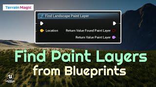 Access Unreal Engine Landscape Paint Layer Information from Blueprints via TerrainMagic