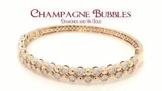 Champagne Bubbles - Diamonds and 14k Gold Jewelry