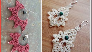 Macrame earing designs 2023 hand made earìngs designs