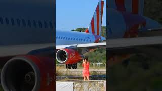 Lady in Red ♥️ #skiathos #aviation #skiathosisland