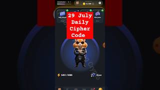 29 july hamster daily cipher code | today's  hamster Kombat daily morse code 29 july