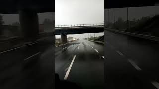 heavy rain in Autostrada #1