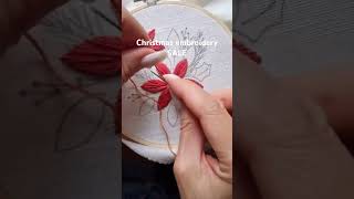 30% OFF for ALL Christmas patterns🎅 #embroidery #handembroidery #handmade #stitch #art #christmas