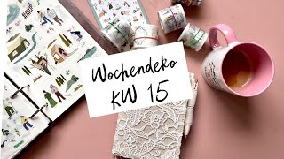 Wochendeko KW 15 im Muji Planner | Plan with me