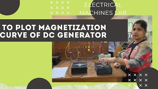 To plot magnetization curve of DC Generator