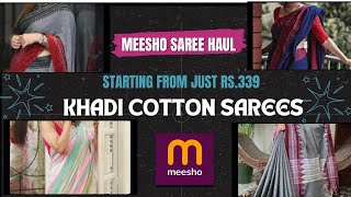 MEESHO SAREE HAUL || STARTING FROM RS.339 || #shorts #viralvideo #viralshorts #ytshorts #meeshohaul