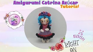 🌺 Catrina Azúcar Amigurumi 🥀 Tutorial Paso a Paso a Crochet