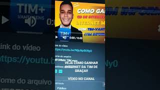 GANHEI INTERNET MOVEL DE GRAÇA COM O TIM+VANTAGENS - TIM INFORMA