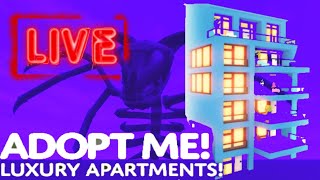 🔴LIVE🔴 ADOPT ME APARTMENT UPDATE ROBLOX PETS