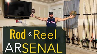 Rod and Reel Arsenal￼  #fishing #outdoors #subscribe #arsenal