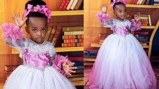 How to make Kiddies BALL GOWN with BASQUE WAISTLINE and RUFFLES