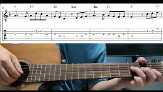 Danny Boy - Easy Beginner Guitar Tab With Playthrough Tutorial Lesson