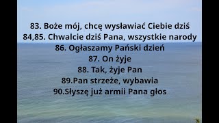 Boże mój, chcę wysławiać Ciebie dziś / Chwalcie dziś Pana, wszystkie narody - Pieśni Radości  83- 90