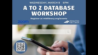 A to Z Database Workshop