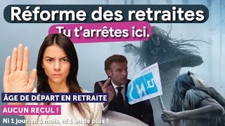 Réforme des retraites. C'est terminé. Tu t'arrêtes ici. 😡