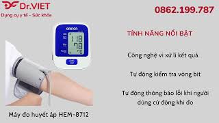 GIỚI THIỆU SẢN PHẨM MÁY ĐO HUYẾT ÁP OMRON HEM-8712 | Y KHOA DRVIET