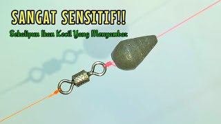 SANGAT SENSITIF!! Membuat Rangkaian Pancing Dasaran di Laut