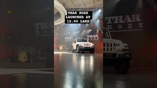 New Mahindra Thar ROXX Lunched At 12.99 Lakh #mahindrathar #tharroxx #2024 #shorts #trending