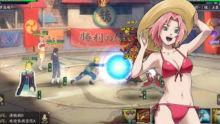 Swimsuit Sakura With The Big Boys! - Naruto Online Mobile