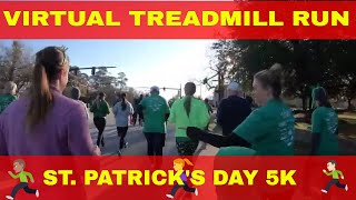 Virtual Treadmill Running - Lucky Leprechaun 5K Road Race