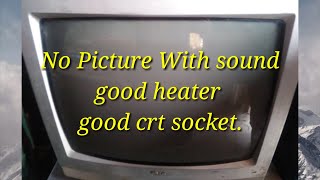 Lg Crt tv no picture Repair tutorial