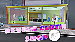 Review Cloth Shop✨||Sakura School Simulator