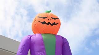 12 Foot Halloween Inflatable Ultra Slender Jack-O-Lantern Man by Aleko