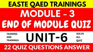 End of Module Quiz solution | Module 3 Quiz | All Unit Quiz Solution | 22 Questions Module 3 Unit 6